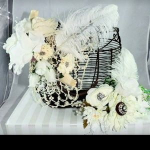 Vintage basket, wedding card holder, wedding decor